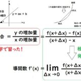 変化の割合から導関数まで